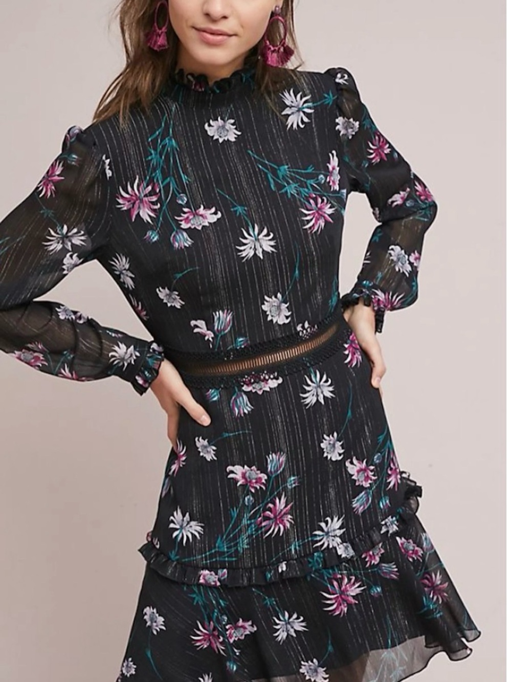 Donna Morgan high neck floral dress